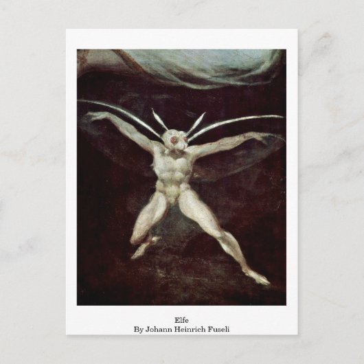 Elfe van Johann Heinrich Fuseli Briefkaart (Voorkant)