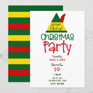 Elfed up Kerstman Feest Elf Feestje Kaart