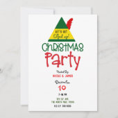Elfed up Vakantie Kerst Elf Feest Kaart (Voorkant)