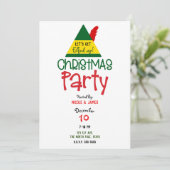 Elfed up Vakantie Kerst Elf Feest Kaart (Staand voorkant)