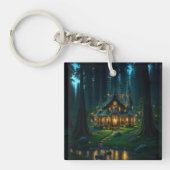 Elfen boshuis Kasteel Sleutelhanger (Voorkant)