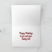  Elfen en bessen vakantie Kaart (Binnen)