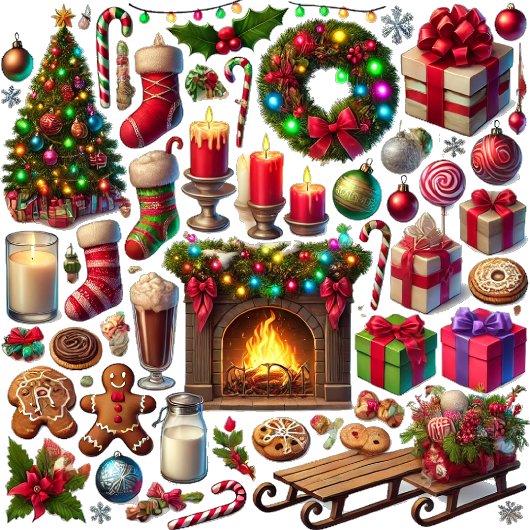 Elfen eten goodies cadeaupapier