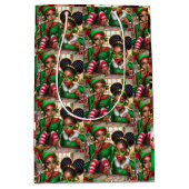 Elfen eten goodies medium cadeauzakje (Voorkant)