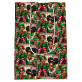 Elfen eten goodies medium cadeauzakje (Achterkant)