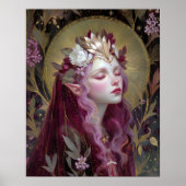 Elfen Godin Koningin Fantasy Kunst Poster (Voorkant)