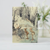 “Elfen in het bos” door Arthur Rackham Bedankkaart (Staand voorkant)