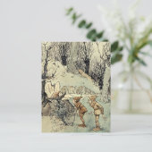 “Elfen in het bos” door Arthur Rackham Briefkaart (Staand voorkant)