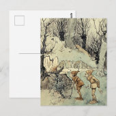 “Elfen in het bos” door Arthur Rackham Briefkaart (Voorkant / Achterkant)