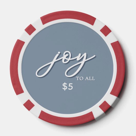  elfen "Joy to All" poker chip (Achterkant)