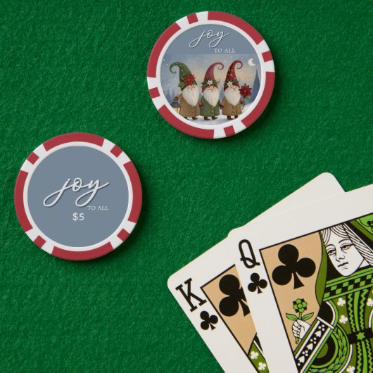  elfen "Joy to All" poker chip (Pokertafel (Dubbel))