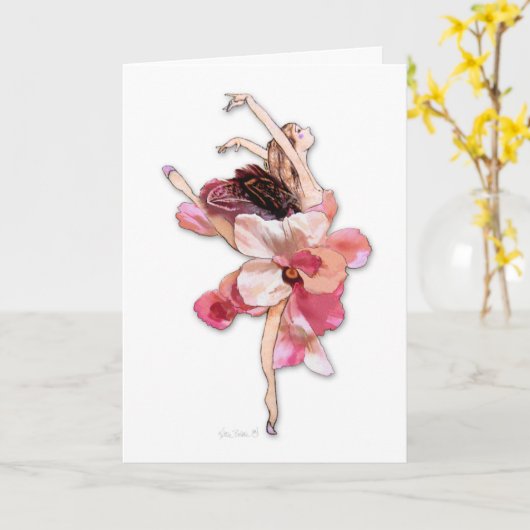 elfen kaart (Gele Bloem)