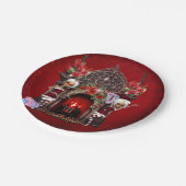 Elfen kijken uit naar Kerstmis Papieren Bordje (Gekanteld)