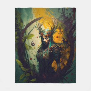 Elfen Ranger Fantasie Dekbed D&D Cadeau Fleece Deken