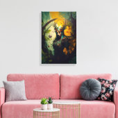 Elfen Ranger Fantasy Canvas Print | D&D Cadeau (Insitu (Woonkamer))