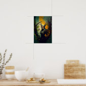 Elfen Ranger Fantasy Poster | D&D Kunst 1 (Keuken)