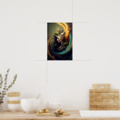 Elfen Ranger Fantasy Poster | D&D Kunst 4 (Keuken)