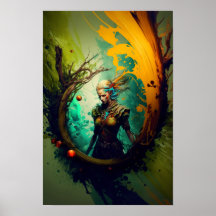 Elfen Ranger Fantasy Poster | D&D Kunst 5