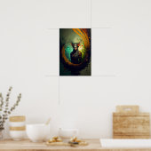 Elfen Ranger Fantasy Poster | D&D Kunst 6 (Keuken)