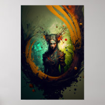 Elfen Ranger Fantasy Poster | D&D Kunst 6
