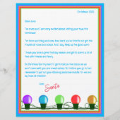 Elfen & Santa Letter Papieren Blad (Voorkant)