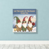 Elfen Winter Stroll Uitgestrekte Canvas Print (Insitu (Houten vloer))