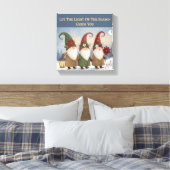 Elfen Winter Stroll Uitgestrekte Canvas Print (Insitu (Slaapkamer))