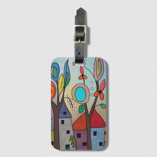 Elfendörfchen Bagagelabel (Voorkant (verticaal))