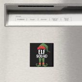 Elfenteam Grappige Familie Kerst Matching Magneet (Insitu (Vaatwasser))