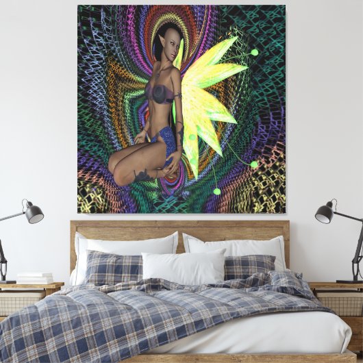 Elfenvrouw Canvas Afdruk (Insitu (Slaapkamer))
