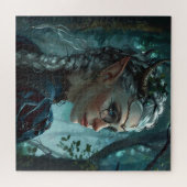 Elfenvrouw met hoorns en bril legpuzzel (Horizontaal)