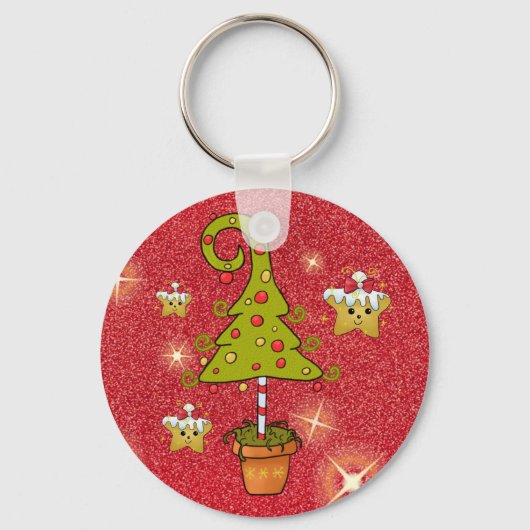 Elfenweihnachtsbaum Sleutelhanger (Voorkant)
