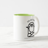 elfgeboren tweekleurige koffiemok (Voorkant rechts)