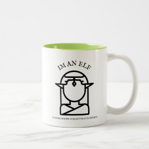 elfgeboren tweekleurige koffiemok