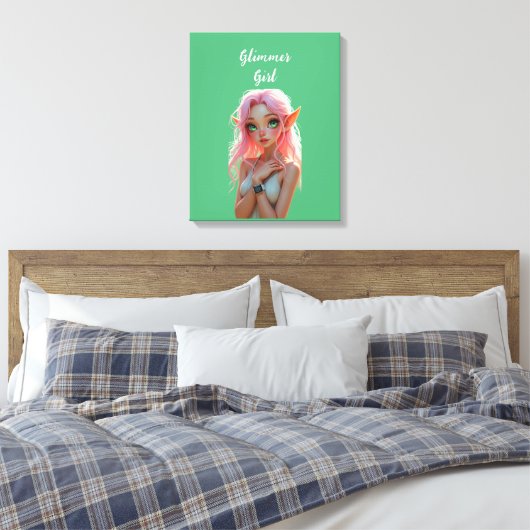 Elfie Canvas Afdruk (Insitu (Slaapkamer))
