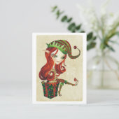 Elfie Kerstgroet Briefkaarten (Staand voorkant)