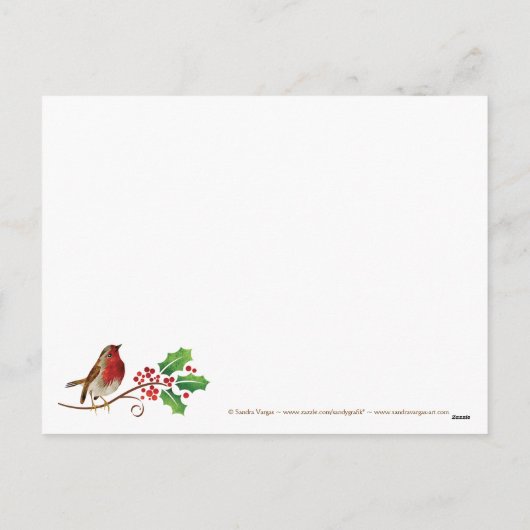 Elfie Kerstgroet Briefkaarten (Achterkant)