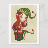 Elfie Kerstgroet Briefkaarten (Voorkant)