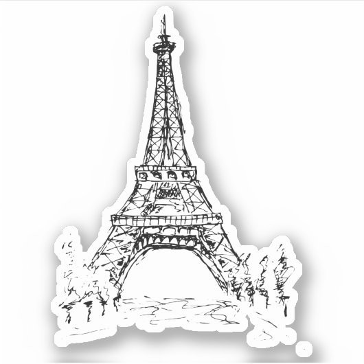 Elfil Tower Paris Sticker (Voorkant)