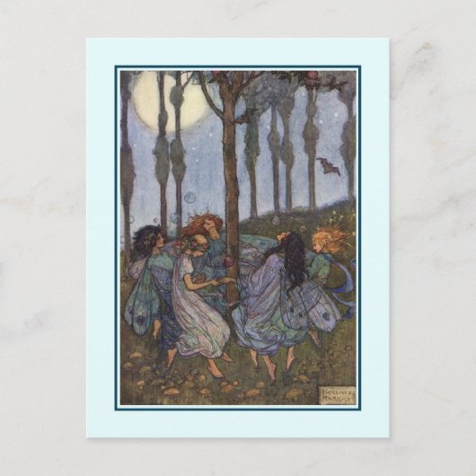 "Elfin Dance" Briefkaart (Voorkant)