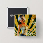 Elfin-model Vierkante Button 5,1 Cm (Voorkant /achterkant)