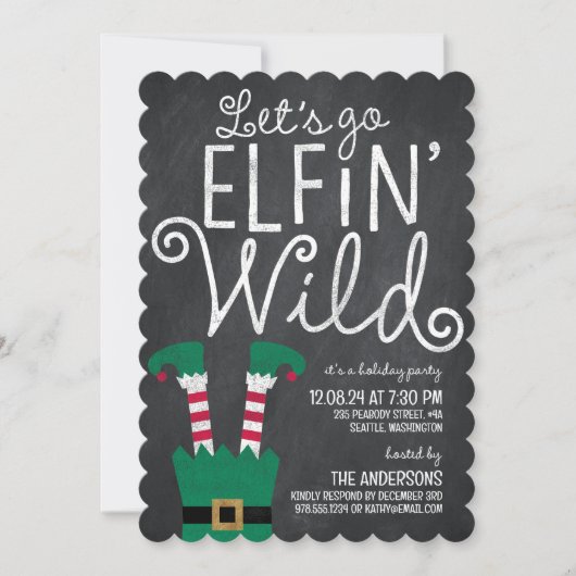 Elfin Wild Party uitnodiging (Voorkant)