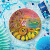 ELFJE VAN DE ZONNEBLOEMEN Fantasie Papieren Bordje (Feest)