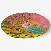 ELFJE VAN DE ZONNEBLOEMEN Fantasie Papieren Bordje (Gekanteld)