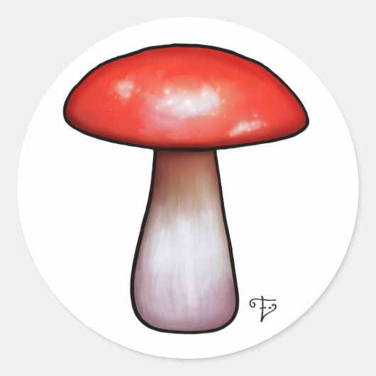 Elfland's Workshop Mushroom Sticker (Voorkant)
