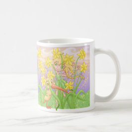 Elfleda en Kiwi in de daffodils Koffiemok