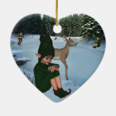 ElfMagic Kerstsneeuw Elf Chris Miss Ornament (Achterkant)
