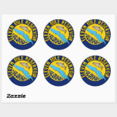 Elfmijlsstuwmeer, Colorado Ronde Sticker (Vel)