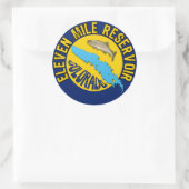 Elfmijlsstuwmeer, Colorado Ronde Sticker (Tas)