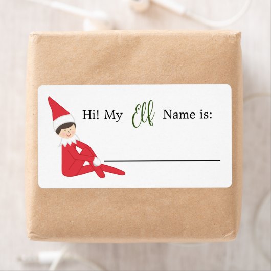 Elfnaam Schrijfbare naam Tag Etiket (Insitu)